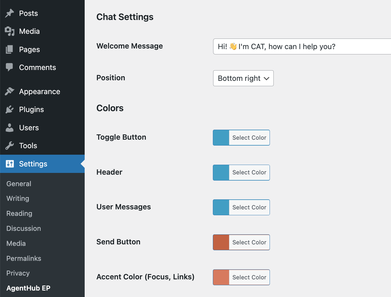 Chat Settings